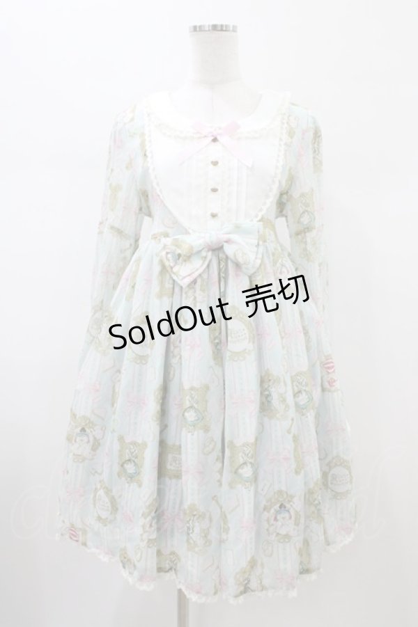 画像1: Angelic Pretty / Upside Down Story アリス ワンピース L サックス H-26-01-26-044-AP-OP-NS-ZH (1)