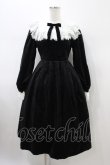 画像1: axes femme kawaii / ベロアワンピース M ブラック H-26-01-26-046-AX-OP-NS-ZH (1)
