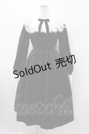 画像: axes femme kawaii / ベロアワンピース M ブラック H-26-01-26-046-AX-OP-NS-ZH