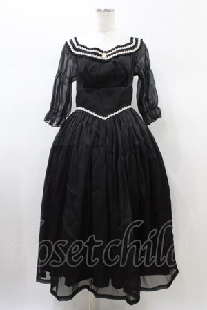 画像: Visible milky way（海外ロリータブランド） / Sunset Avenueワンピース XL ブラック H-26-01-26-047-0-OP-NS-ZH