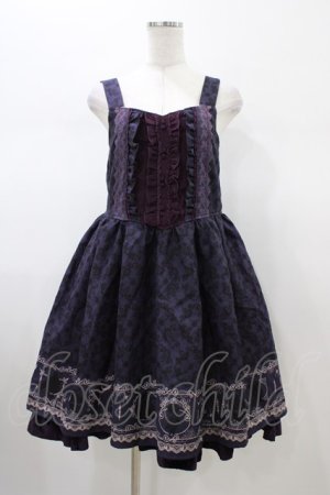 画像: axes femme / ダークオーナメント柄ワンピース M パープル H-26-01-26-050-AX-OP-NS-ZH