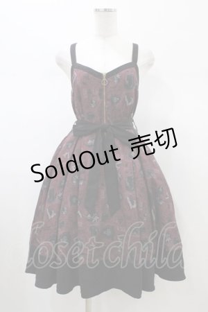 画像: axes femme POETIQUE / ディズニーヴィランズ/ワンピース M ワイン H-26-01-26-051-AX-OP-NS-ZH