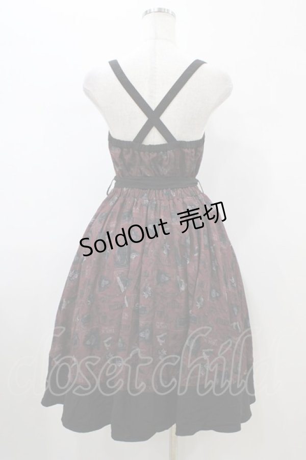 画像2: axes femme POETIQUE / ディズニーヴィランズ/ワンピース M ワイン H-26-01-26-051-AX-OP-NS-ZH (2)