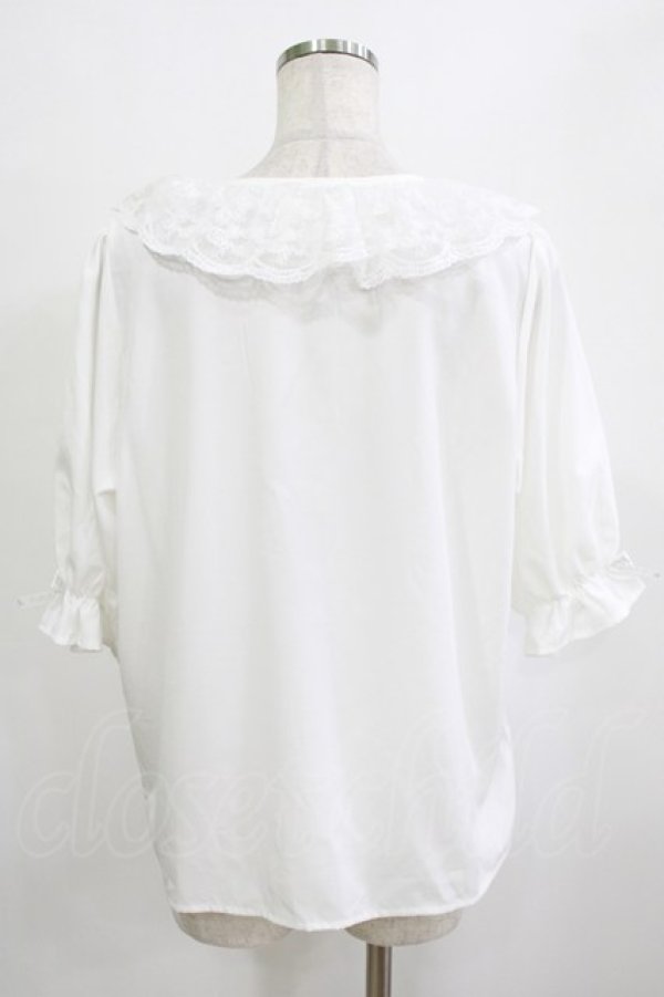 画像3: m petit by misako / MSKデシンレースエリブラウス L オフ H-26-01-26-1028-LO-BL-NS-ZH (3)