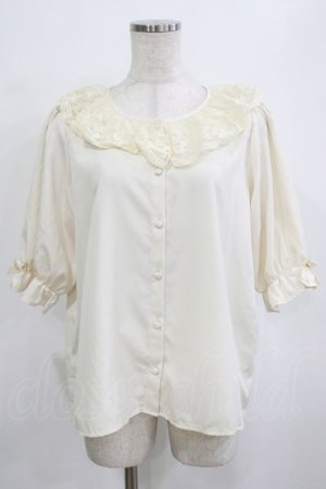 画像: m petit by misako / MSKデシンレースエリブラウス L 生成り H-26-01-26-1029-LO-BL-NS-ZH