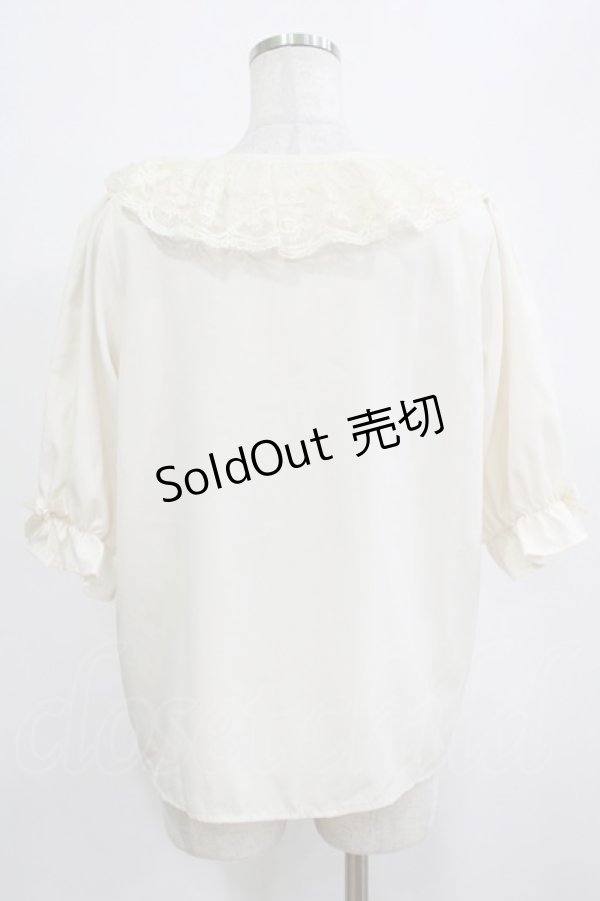 画像3: m petit by misako / MSKデシンレースエリブラウス L 生成り H-26-01-26-1029-LO-BL-NS-ZH (3)