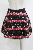 画像3: BABY,THE STARS SHINE BRIGHT / Pomme rouge〜うさぎとりすのりんごの森〜柄プリーツスカート Free ブラック H-26-01-26-1003-BA-SK-NS-ZH (3)