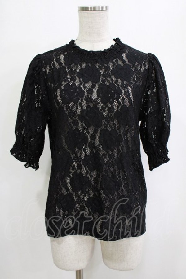 画像1: m petit by misako / TT*AOKシアートップス M ブラック H-26-01-26-1035-LO-TO-NS-ZH (1)