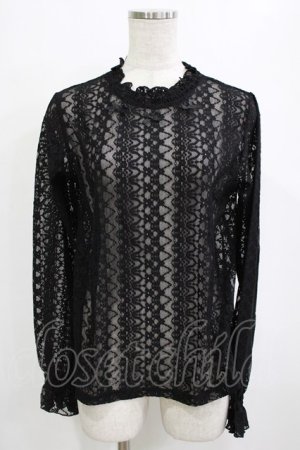 画像: m petit by misako / レースインナートップス L ブラック H-26-01-26-1036-LO-TO-NS-ZH