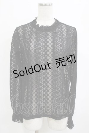 画像: m petit by misako / レースインナートップス L ブラック H-26-01-26-1036-LO-TO-NS-ZH