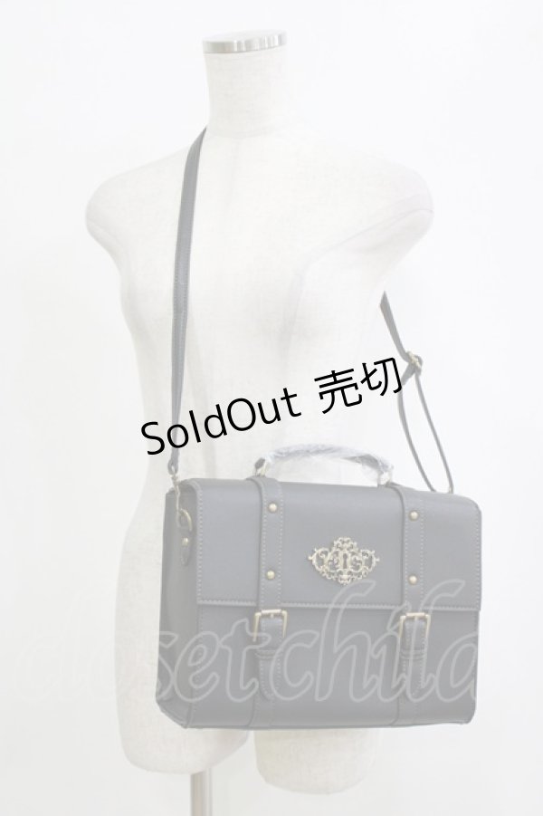 画像1: Kurumi Collaboration / CLK*カギアナバッグ　鍵穴サッチェルバッグ  ブラック H-26-01-26-1043-GO-BG-NS-ZH (1)