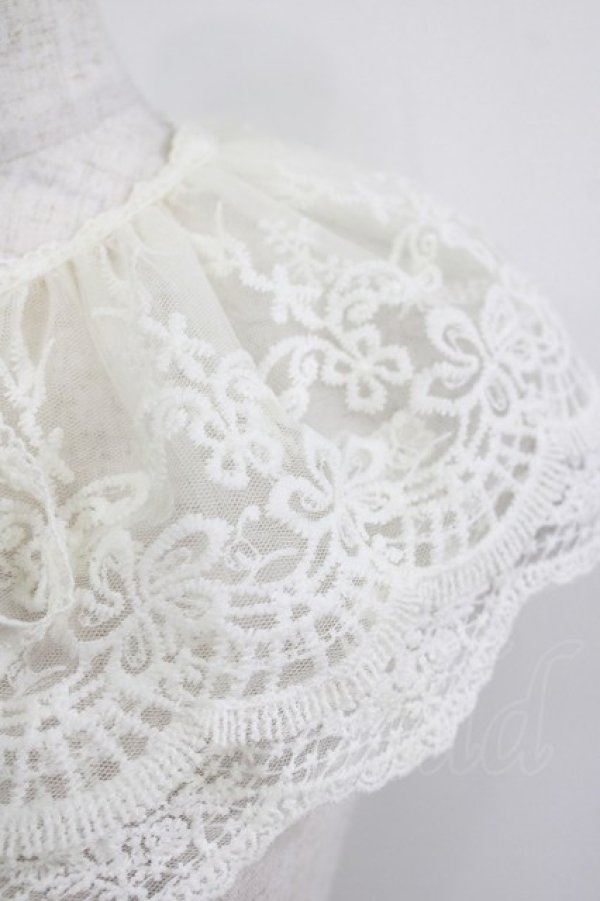 画像2: m petit by misako / AMレースツケエリ  オフ H-26-01-26-1046-LO-ZA-NS-ZH (2)