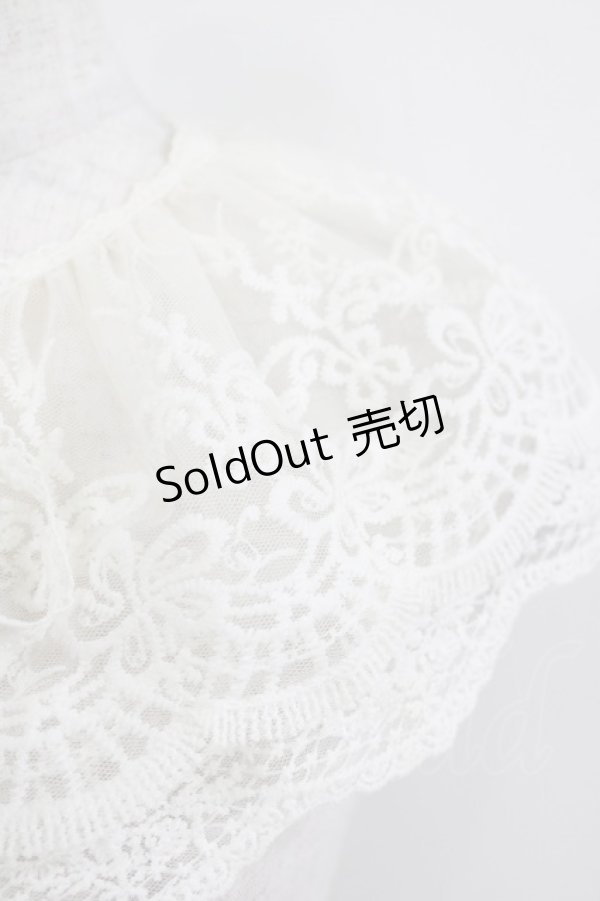 画像2: m petit by misako / AMレースツケエリ  オフ H-26-01-26-1046-LO-ZA-NS-ZH (2)