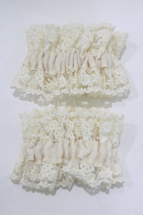 画像1: m petit by misako / AMフリル2Pシュシュ  生成り H-26-01-26-1047-LO-ZA-NS-ZH (1)