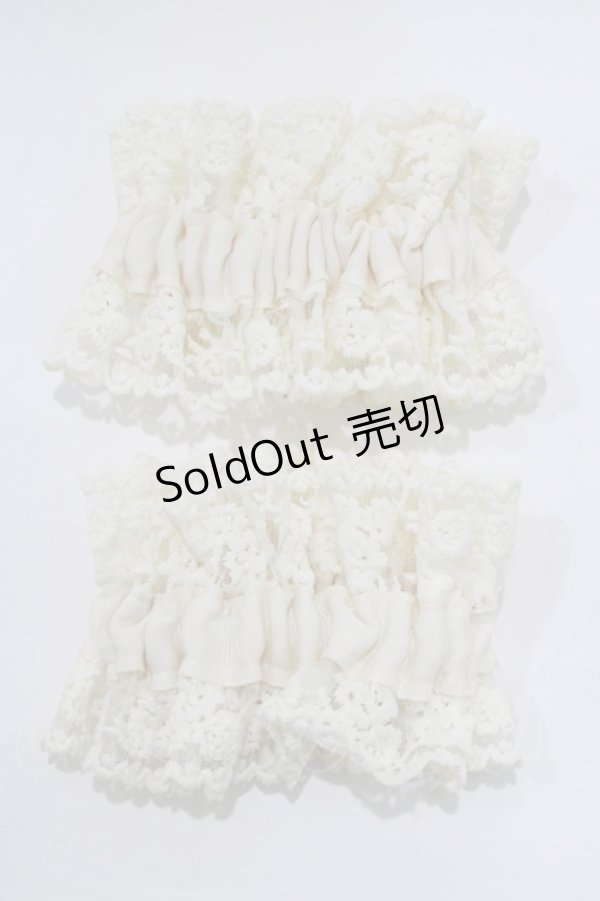 画像1: m petit by misako / AMフリル2Pシュシュ  生成り H-26-01-26-1047-LO-ZA-NS-ZH (1)