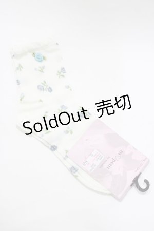 画像: m petit by misako / ECAMCSバラモチーフ  オフ/サックス H-26-01-26-1049-LO-ZA-NS-ZH