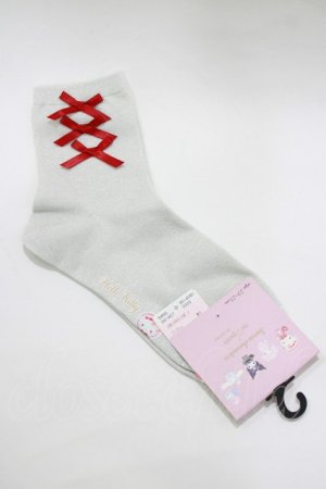 画像: m petit by misako / ECAMCSキティリボン  シルバー H-26-01-26-1051-LO-ZA-NS-ZH