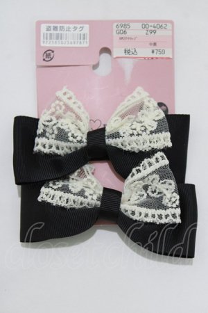 画像: m petit by misako / AM2Pクリップ  ブラック H-26-01-26-1066-LO-AC-NS-ZH