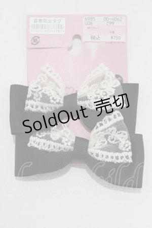 画像: m petit by misako / AM2Pクリップ  ブラック H-26-01-26-1066-LO-AC-NS-ZH