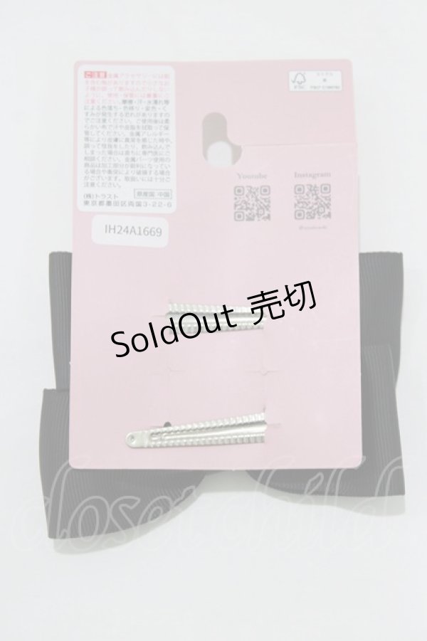 画像2: m petit by misako / AM2Pクリップ  ブラック H-26-01-26-1066-LO-AC-NS-ZH (2)