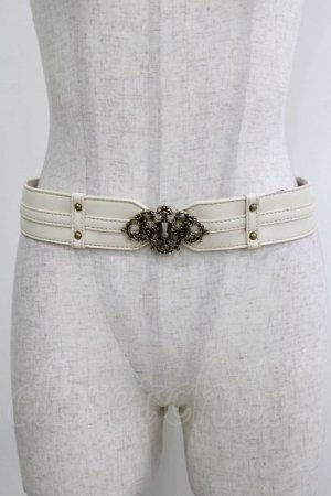 画像: Kurumi Collaboration / マリンシークレット鍵穴ベルト Free アイボリー H-26-01-26-1067-GO-ZA-NS-ZH