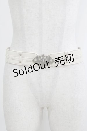 画像: Kurumi Collaboration / マリンシークレット鍵穴ベルト Free アイボリー H-26-01-26-1067-GO-ZA-NS-ZH