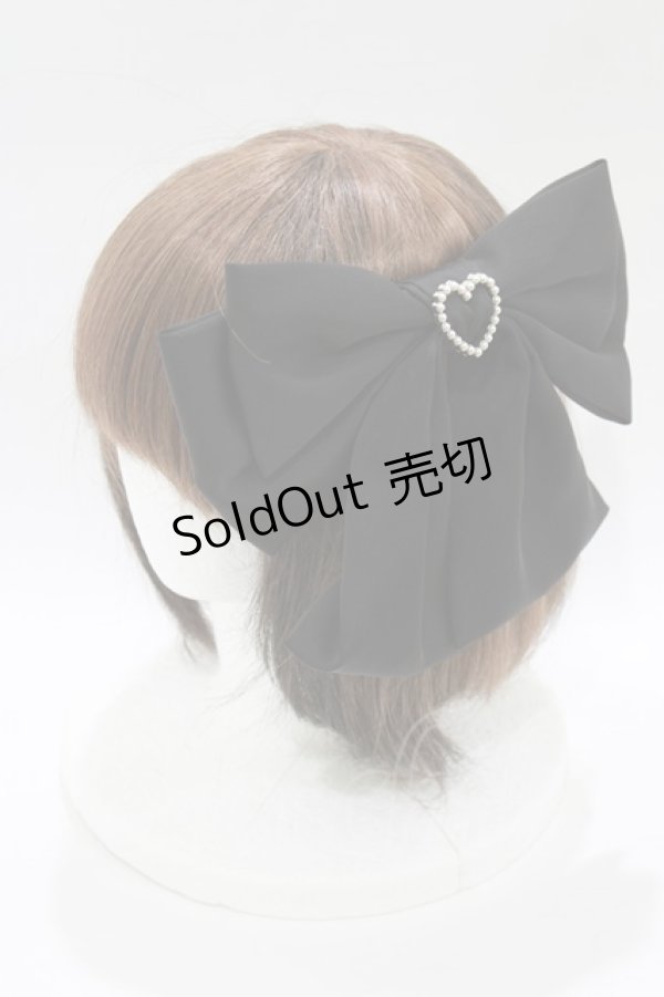 画像1: Lovely Tency / 眞白ありす/バレッタ  ブラック H-26-01-26-1072-GO-AC-NS-ZH (1)