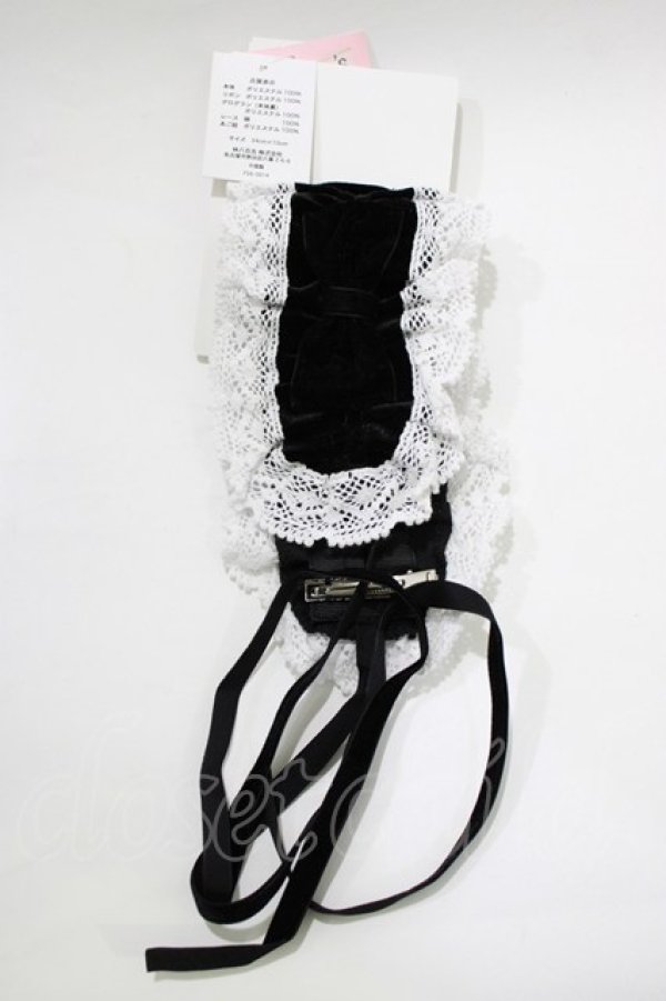 画像1: Eri Aino's collaboration / AE*ヘッドドレス  ブラック H-26-01-26-1073-PU-AC-NS-ZH (1)