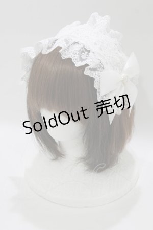 画像: Lovely Tency / 眞白ありす/ヘッドドレス  オフ H-26-01-26-1075-GO-AC-NS-ZH