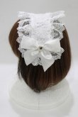 画像2: Lovely Tency / 眞白ありす/ヘッドドレス  オフ H-26-01-26-1075-GO-AC-NS-ZH (2)