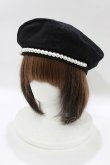 画像1: Lovely Tency / 眞白ありす/パールベレー  ブラック H-26-01-26-1078-GO-AC-NS-ZH (1)