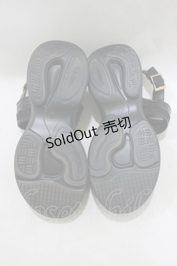 画像4: m petit by misako / AMリボンスニーカーサンダル M ブラック H-26-01-26-1080-LO-SH-NS-ZH (4)