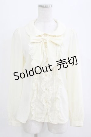 画像: Ank Rouge / ボウタイブラウス M アイボリー H-26-01-26-1008-CA-BL-NS-ZH