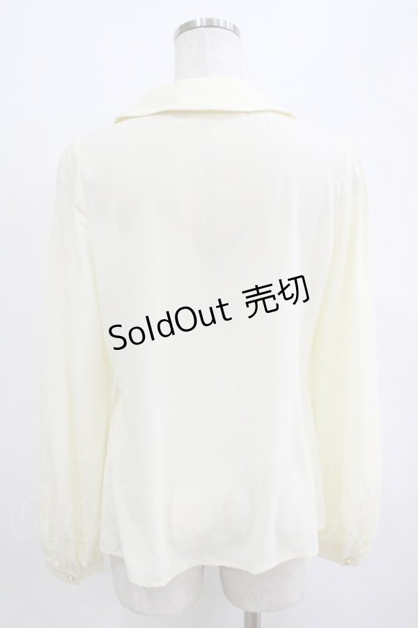 画像3: Ank Rouge / ボウタイブラウス M アイボリー H-26-01-26-1008-CA-BL-NS-ZH (3)