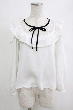 画像: evelyn / フリルオフショルブラウス Free オフ H-26-01-26-1009-LO-BL-NS-ZH