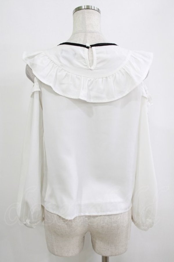 画像3: evelyn / フリルオフショルブラウス Free オフ H-26-01-26-1009-LO-BL-NS-ZH (3)