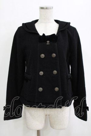 画像: ALICE and the PIRATES / プチセーラーショートコート Free ブラック H-26-01-26-1014-PA-CO-NS-ZH