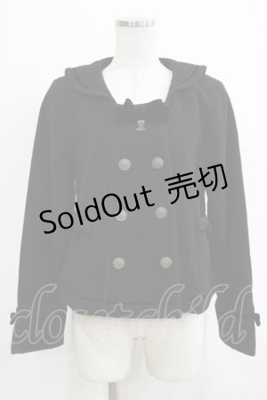 画像: ALICE and the PIRATES / プチセーラーショートコート Free ブラック H-26-01-26-1014-PA-CO-NS-ZH