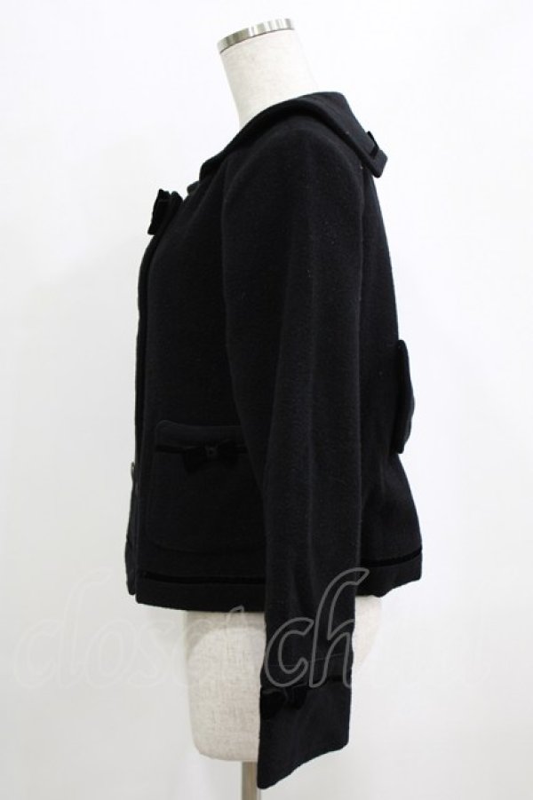 画像2: ALICE and the PIRATES / プチセーラーショートコート Free ブラック H-26-01-26-1014-PA-CO-NS-ZH (2)