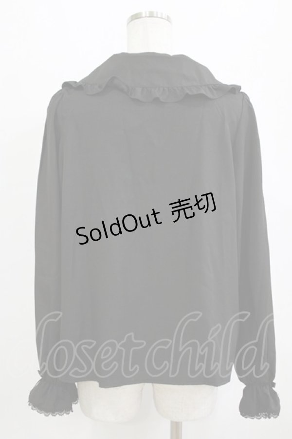 画像3: m petit by misako / AM マルエリフリルブラウス L ブラック H-26-01-26-1016-LO-BL-NS-ZH (3)