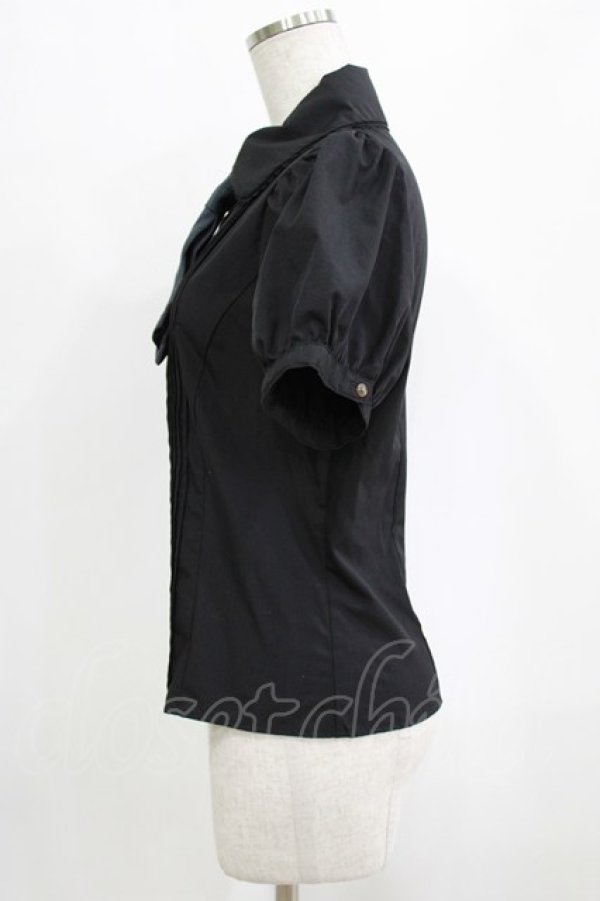 画像2: Kurumi Collaboration / マリンアカデミアブラウス M ブラック H-26-01-26-1017-GO-BL-NS-ZH (2)