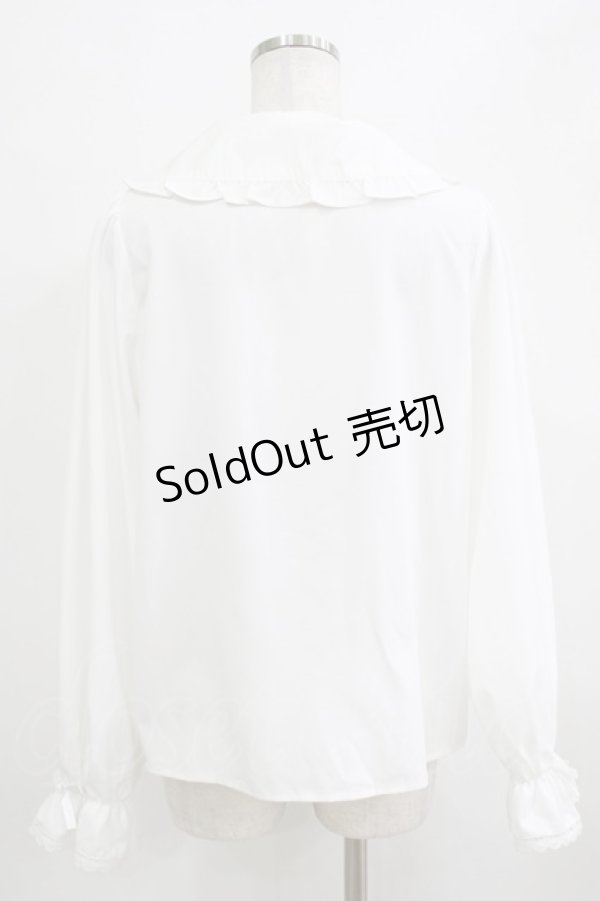 画像3: m petit by misako / AM マルエリフリルブラウス L オフ H-26-01-26-1018-LO-BL-NS-ZH (3)