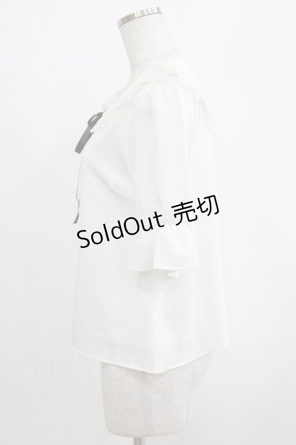 画像2: evelyn / レース襟ブラウス Free オフ H-26-01-26-1021-LO-BL-NS-ZH (2)