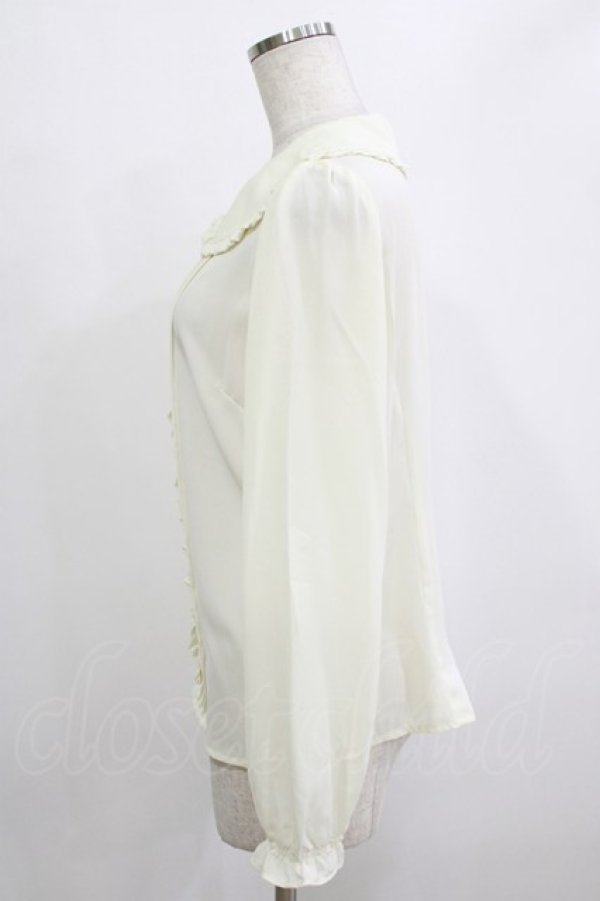 画像2: Ank Rouge / HUG ME刺繍ブラウス M アイボリー/ピンク H-26-01-26-1022-CA-BL-NS-ZH (2)