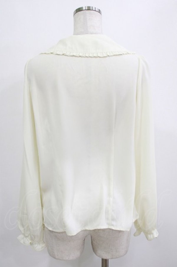 画像3: Ank Rouge / HUG ME刺繍ブラウス M アイボリー/ピンク H-26-01-26-1022-CA-BL-NS-ZH (3)