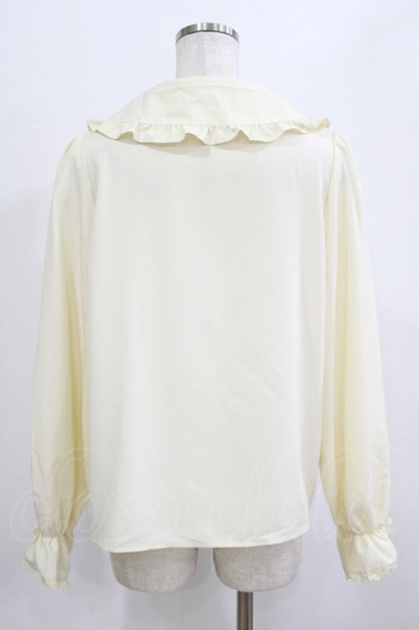 画像3: m petit by misako / AM マルエリフリルブラウス L アイボリー H-26-01-26-1023-LO-BL-NS-ZH (3)