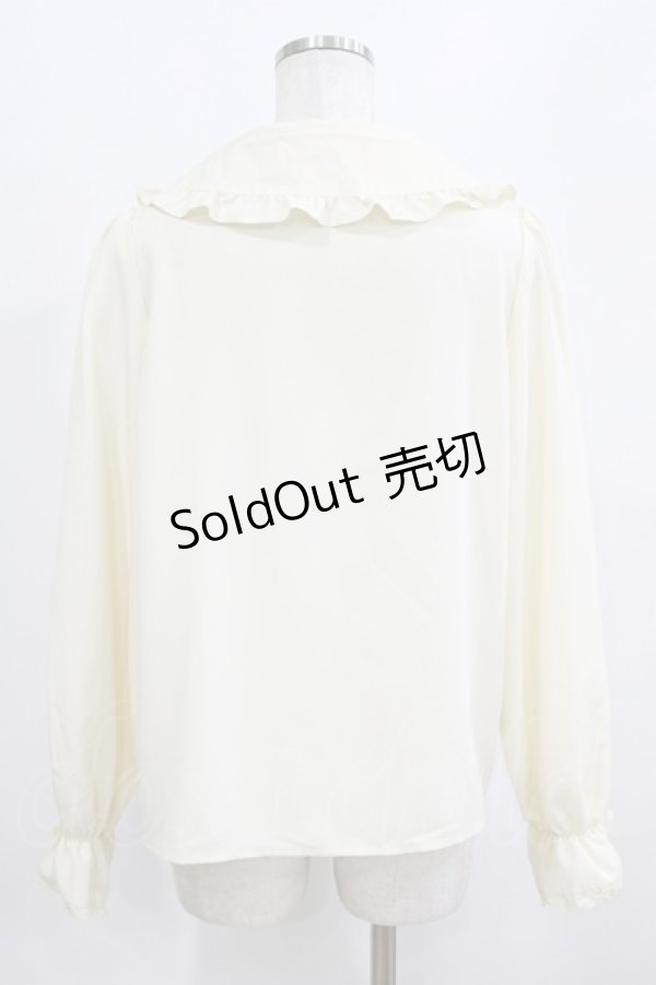 画像3: m petit by misako / AM マルエリフリルブラウス L アイボリー H-26-01-26-1023-LO-BL-NS-ZH (3)