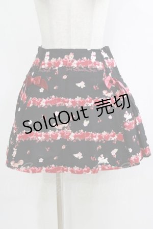 画像: BABY,THE STARS SHINE BRIGHT / Pomme rouge〜うさぎとりすのりんごの森〜柄プリーツスカート Free ブラック H-26-01-26-1003-BA-SK-NS-ZH