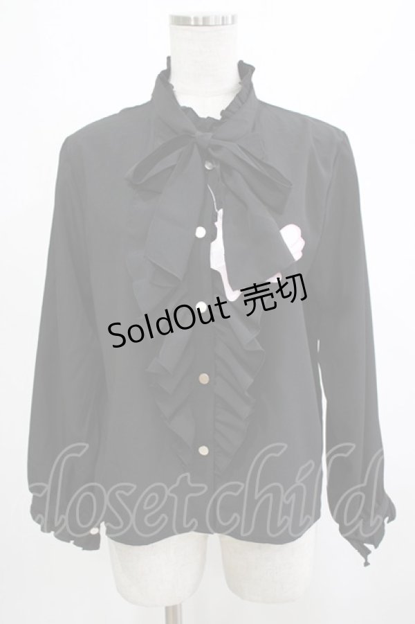 画像1: virally / 星名桜子/TT*HOSラッフルBL M ブラック H-26-01-26-1025-PU-BL-NS-ZH (1)