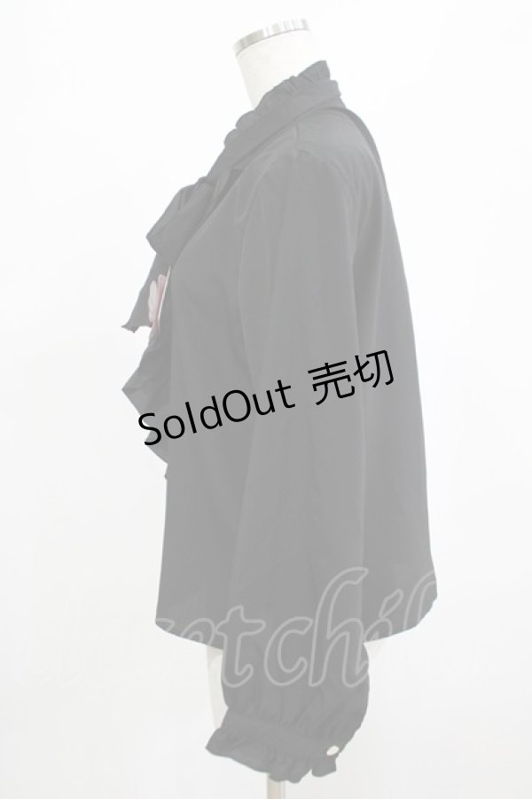 画像2: virally / 星名桜子/TT*HOSラッフルBL M ブラック H-26-01-26-1025-PU-BL-NS-ZH (2)